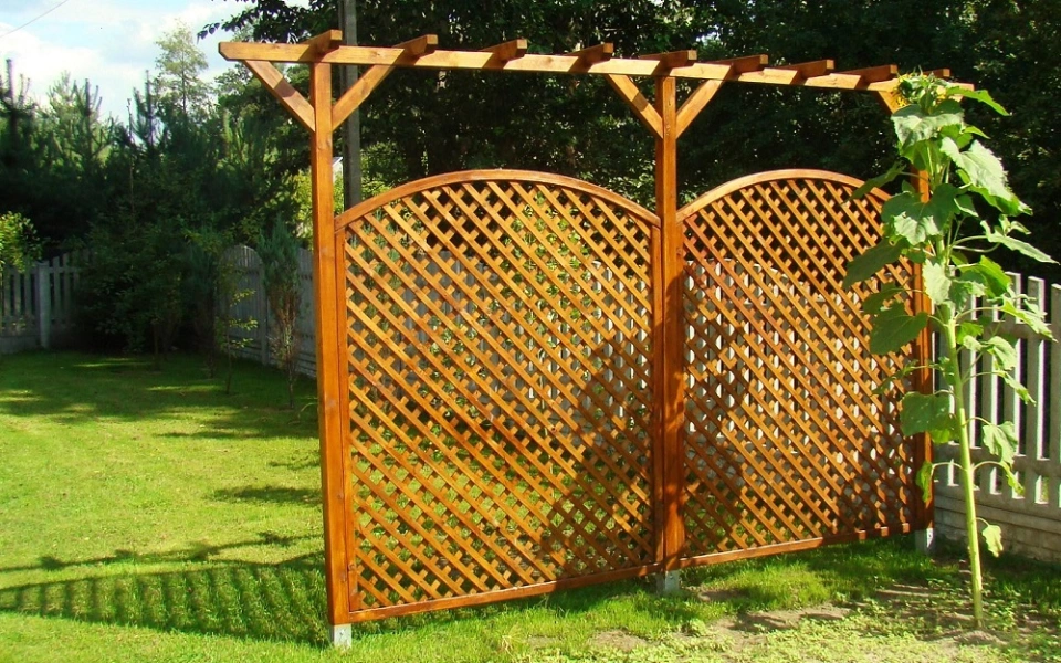 pergola w ogrodzie